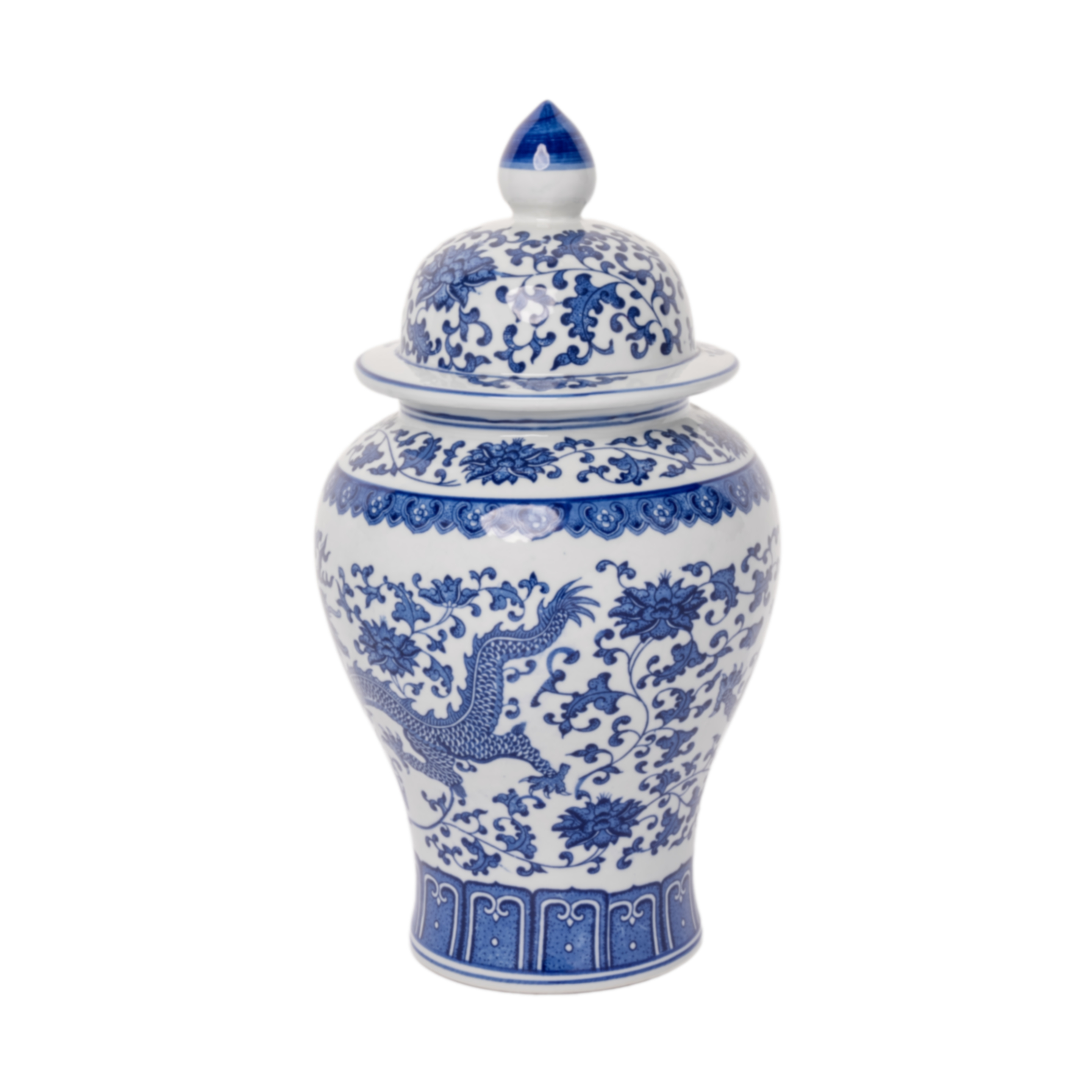 Ceramic vase Chinoiserie with Dragon